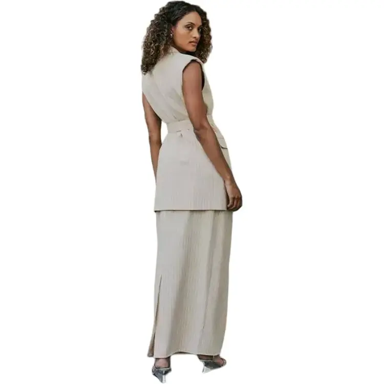 ELLIATTCOLLECTIVE Mini Dress Skirt Women's Apricot-1