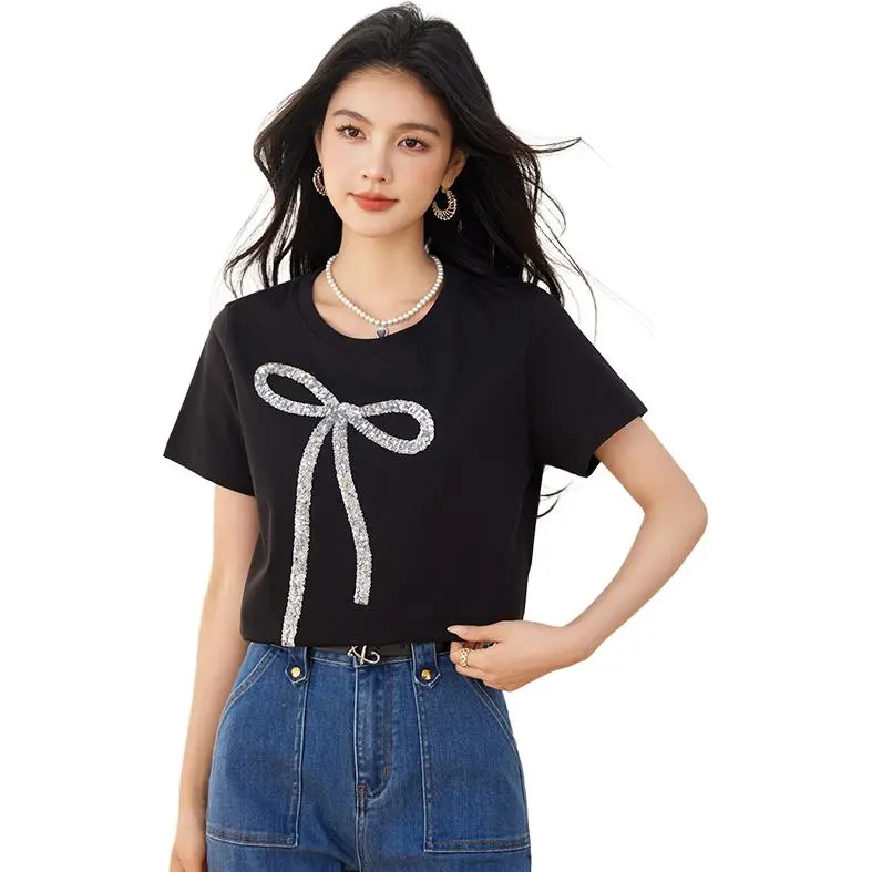 La Chapelle Regular T Shirt Women's Black-2