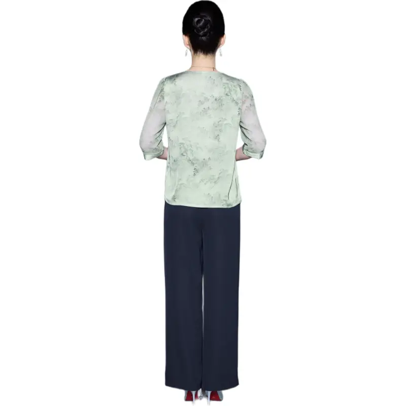 PIERRE CARDIN Chiffon Shirt Women's-7