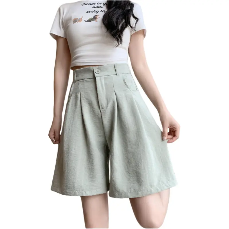 Mu Xiao Xin Denim Shorts Women's-9