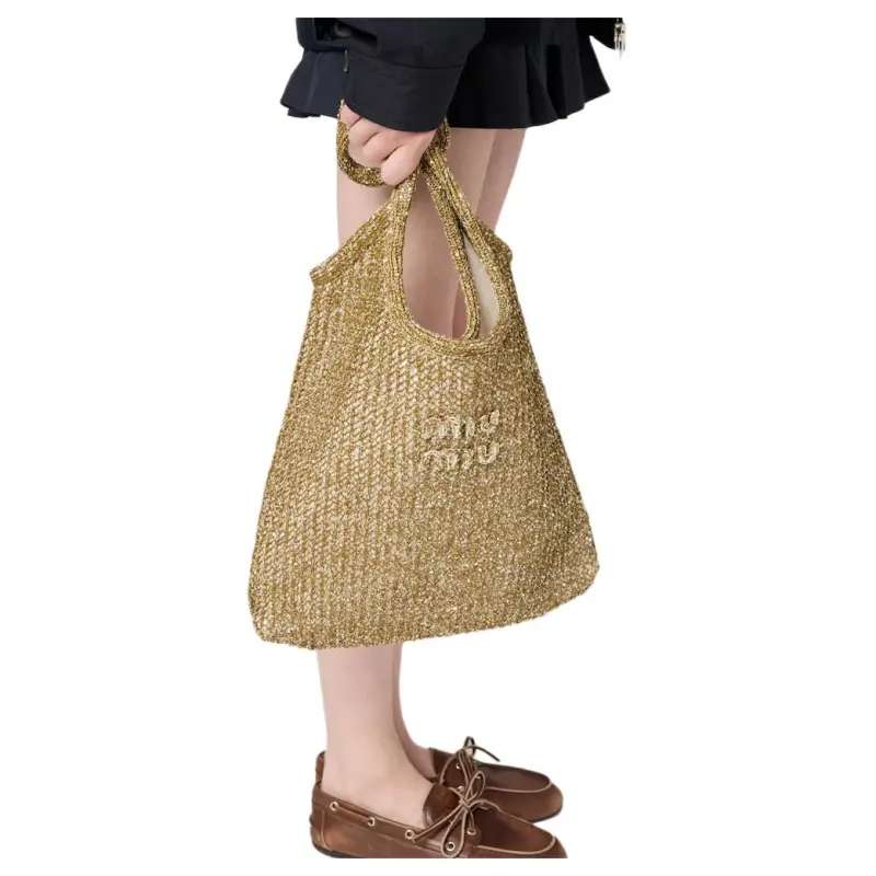 MIU MIU Ivy Polyamide Shoulder Bag Women's Khaki-4