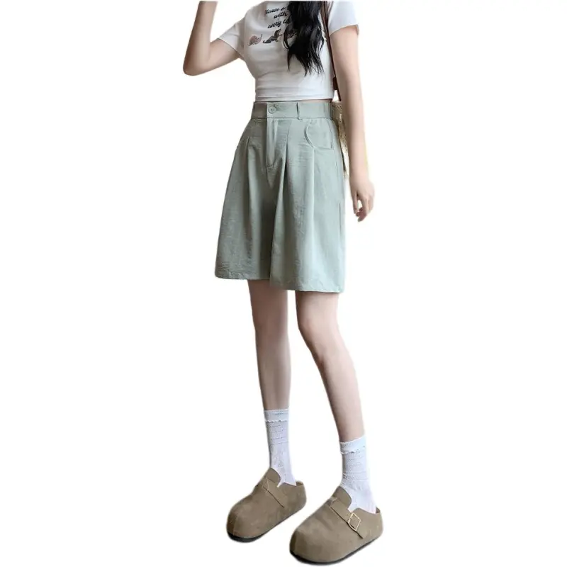 Mu Xiao Xin Denim Shorts Women's-8