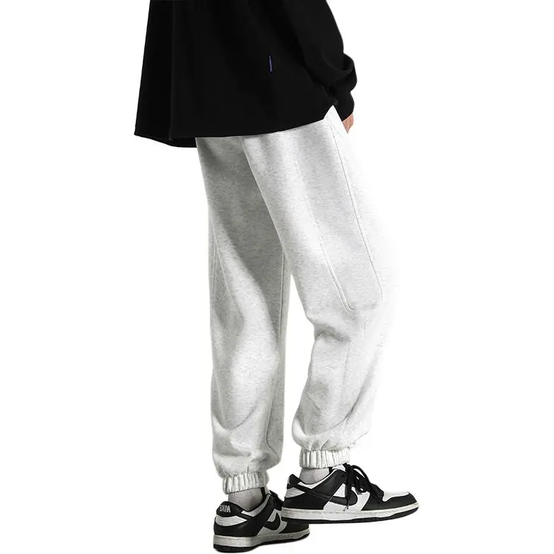 ROSECREED Casual Pants Unisex White Heather Gray-2