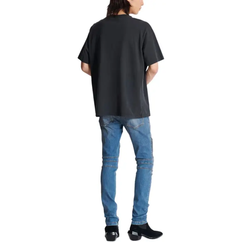 BALMAIN Logo embroidered T shirt-4