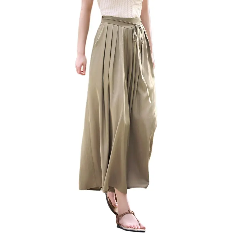 XWI SS24 Casual Pants Women's Gray Pea Green-3