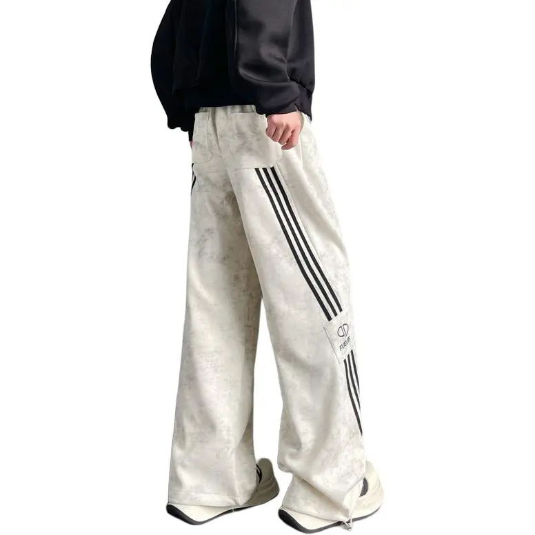 POLAR BEAR Casual Pants Unisex Dirty Apricot-1