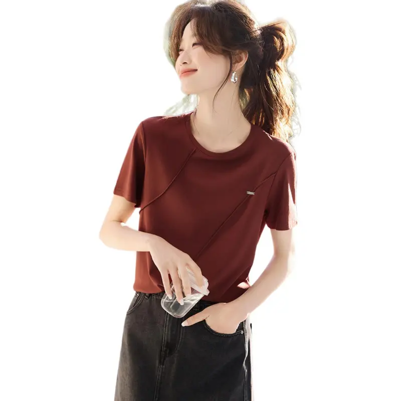 Mo Han Yi Mei T Shirt Women's Red-5
