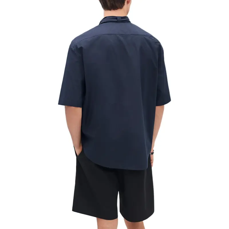 HERMES Shirts Men Marine Blue-1