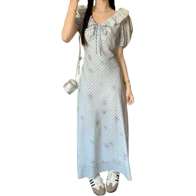 Mu Xiao Xin Short Sleeved Dress Women's-3