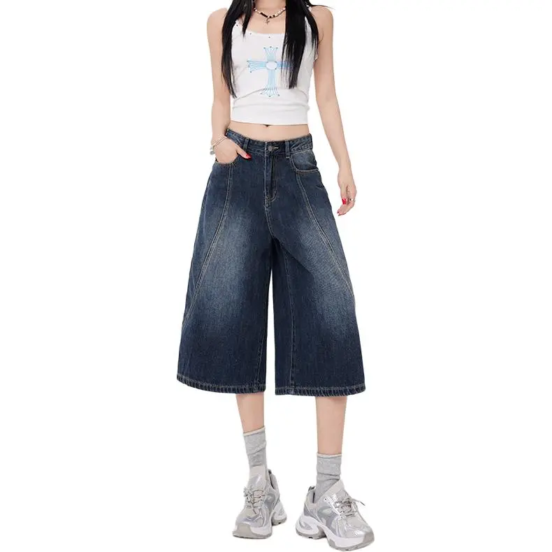 Kazakhstan Denim Shorts Women's-2