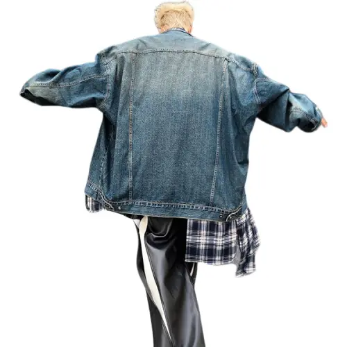 TESTUNG Denim Jacket Unisex Blue