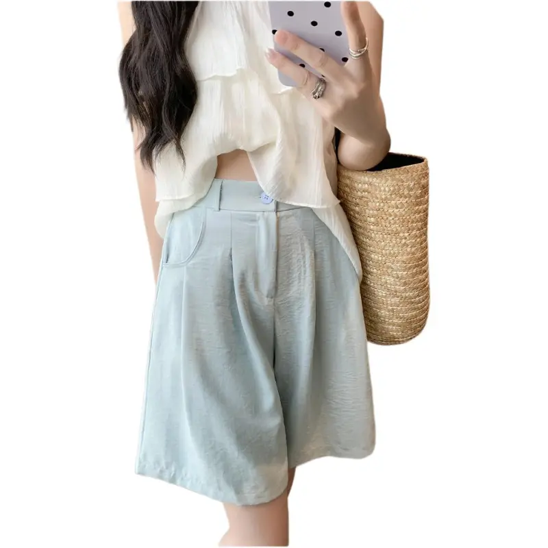 Mu Xiao Xin Denim Shorts Women's-15