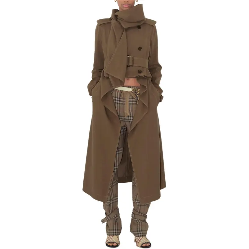 Burberry SS25 Trench Coat Women's White Weasel-2