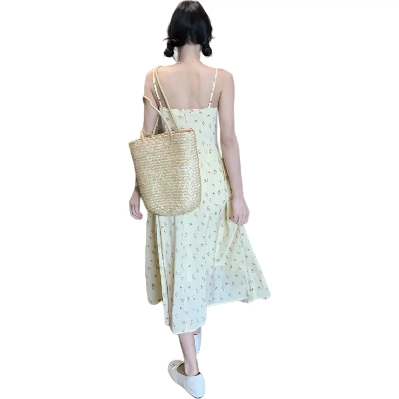 GOSO Slip Dresses Women's Yellow-1