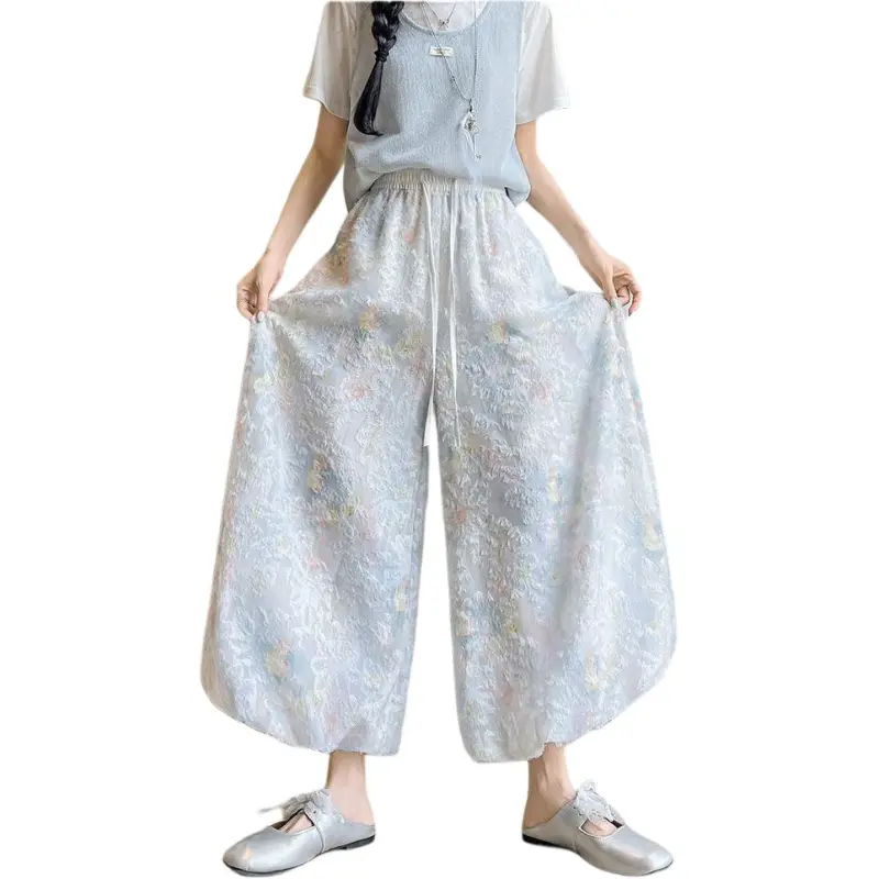 Flowers In Water Casual Pants Women's-3