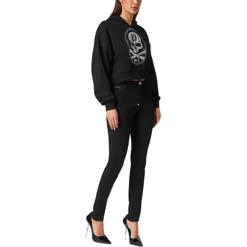 PHILIPP PLEIN Gothic Plein Rhinestone embellished Hoodie-3