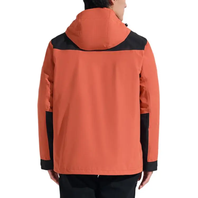 TOREAD Breathable Wear-Resistant Warm Water-Repellent Moisture-Wicking Windbreaker Jacket Men's Mars Red\ Black-5