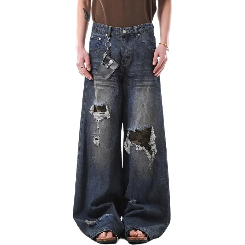 KVIV Jeans Men Vintage Blue -2