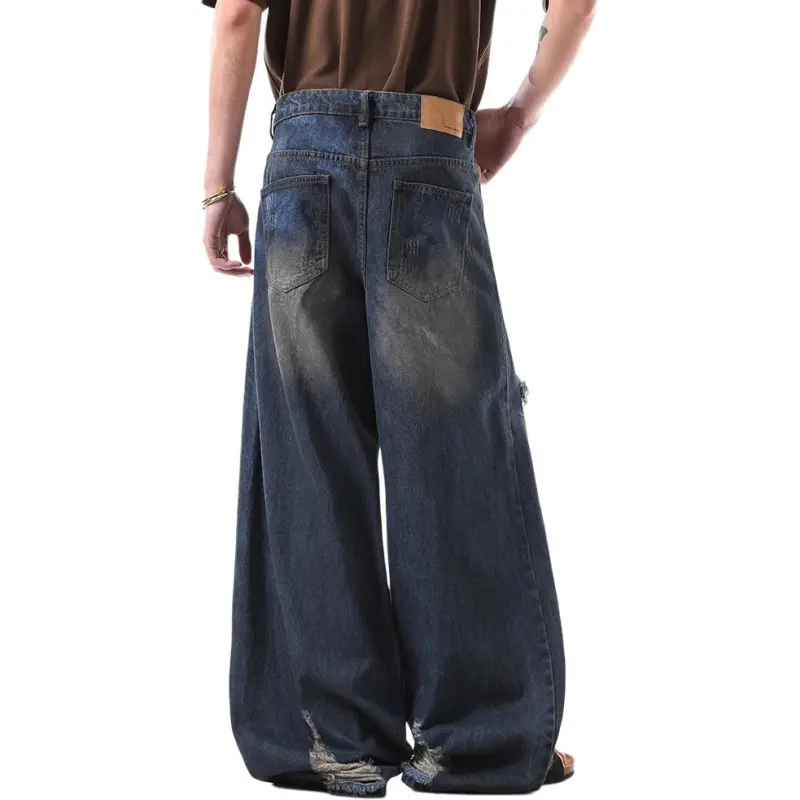 KVIV Jeans Men Vintage Blue -4