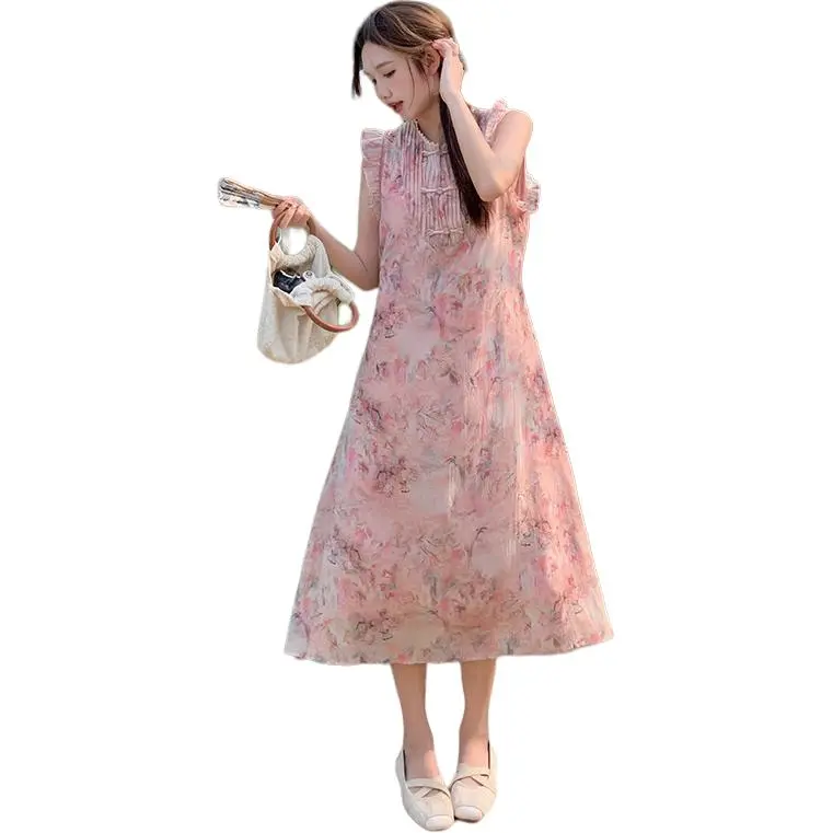 TEME Sleeveless Dresses Women's Pink-1