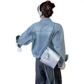 The Temptation Of The Muse Denim Jacket Women's Blue