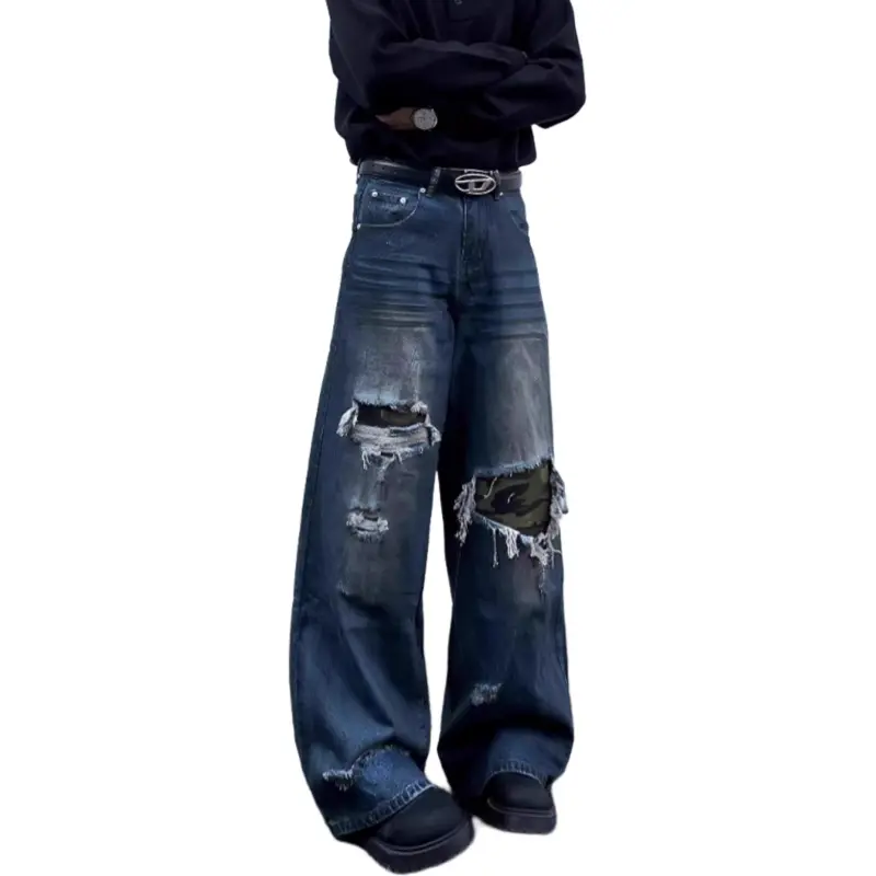 KVIV Jeans Men Vintage Blue -1