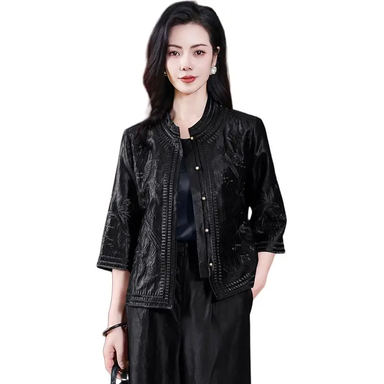 Yi Mengyuan 3/4 Sleeved Silk Shirt Women's-2