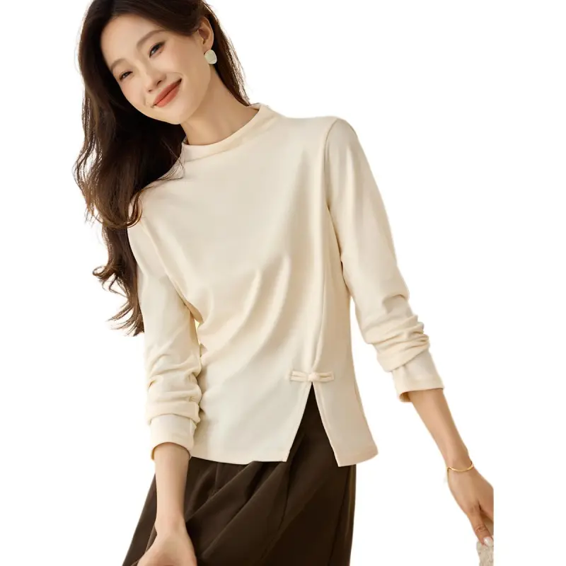 Mo Han Yi Mei Knitwear Women's Ecru-2