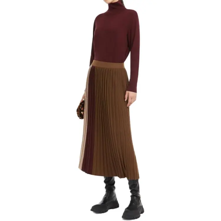 WEEKEND MaxMara Casual Long Skirts Women's Sand-3