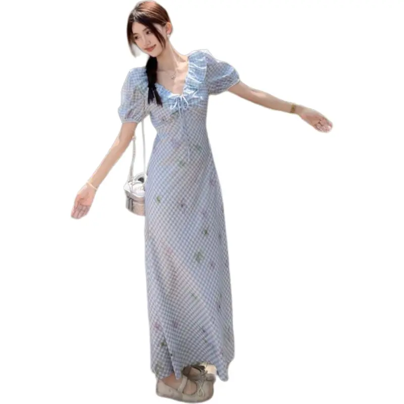 Mu Xiao Xin Short Sleeved Dress Women's-2