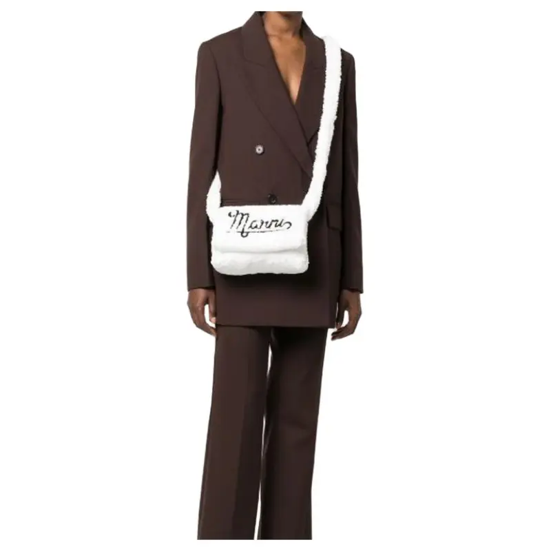 MARNI Polyester Shoulder Bag Crossbody Bag Women's White-4