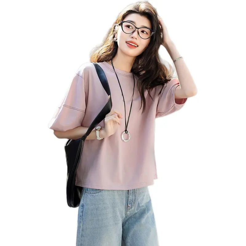 Mu Xiao Xin 2025 Summer Lantern Sleeve T Shirt Women's-3