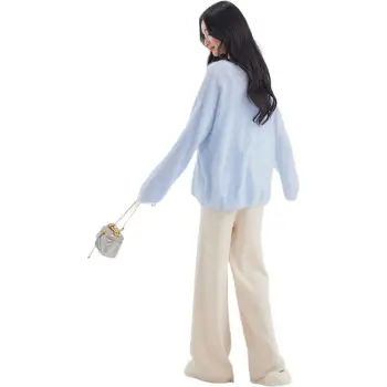 DEAR DEER PUFF Casual Pants Women's Apricot