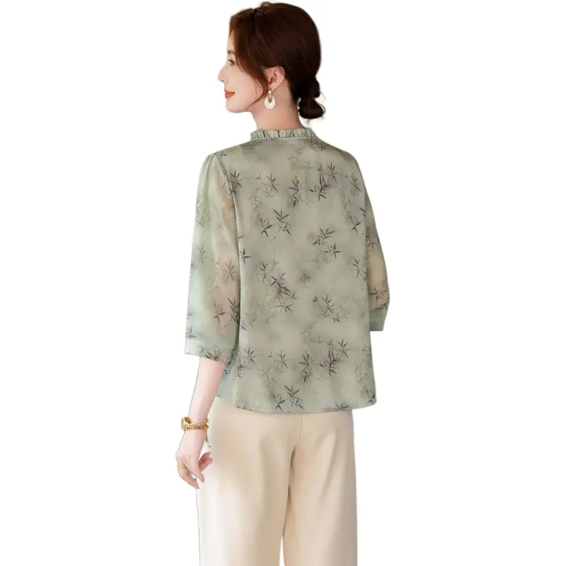 PIERRE CARDIN Chiffon Shirt Women's-5