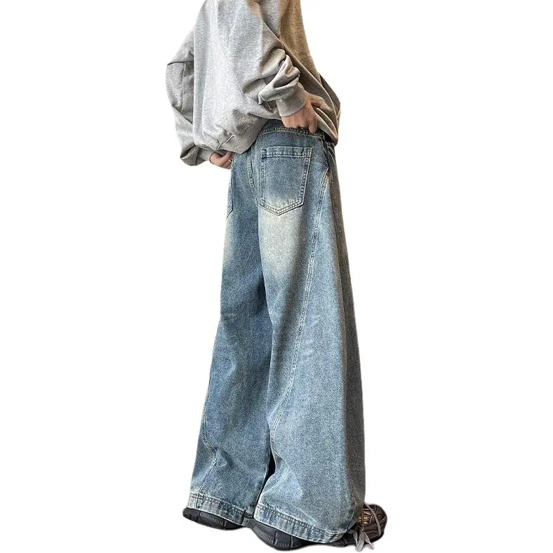 TESTUNG Trendy Jeans Unisex Blue Single Item-3