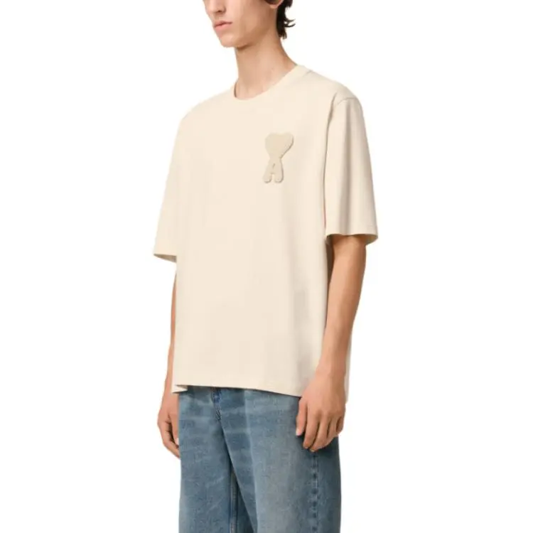 AMIPARIS T Shirts Men Cream Apricot-3