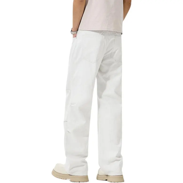 SONGS ALONG Jeans Unisex White-1