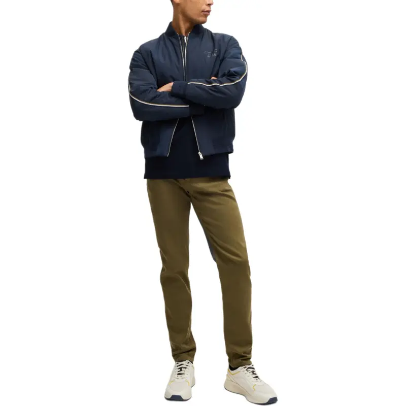 HUGO BOSS Zip down Polo Shirt-3