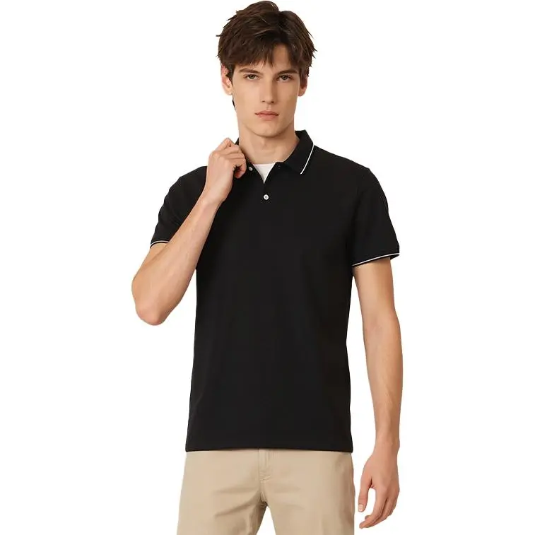 ARTSDON Polo Shirts Men Black-1