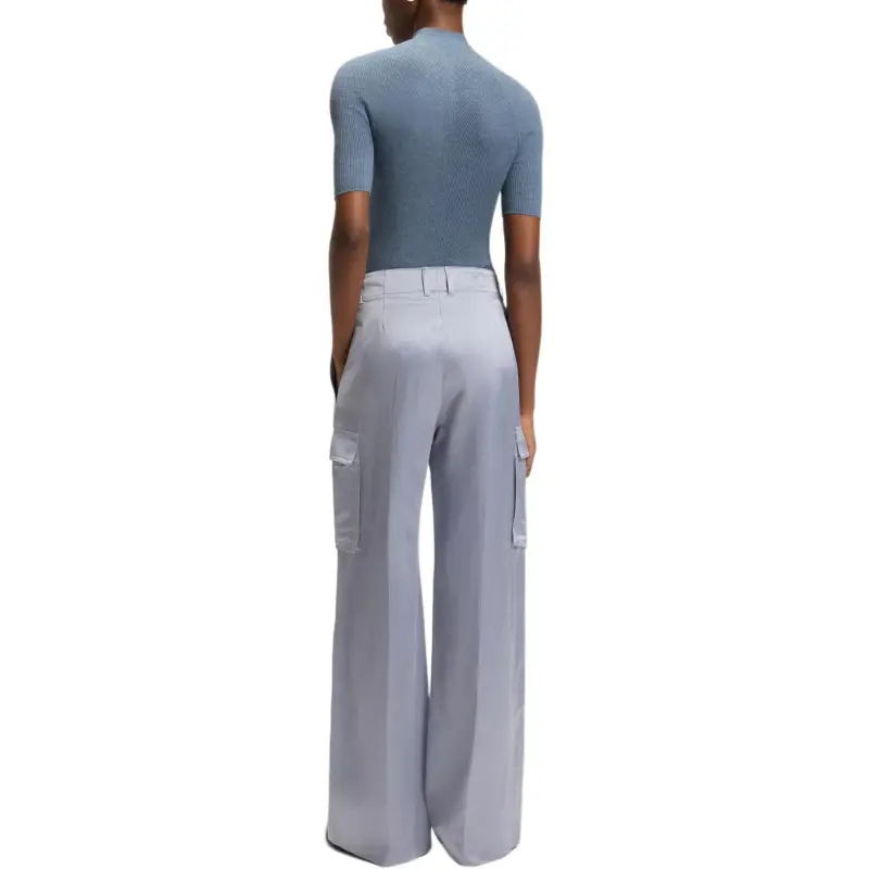 HUGO BOSS Cargo Pants Women's Light Gray-3