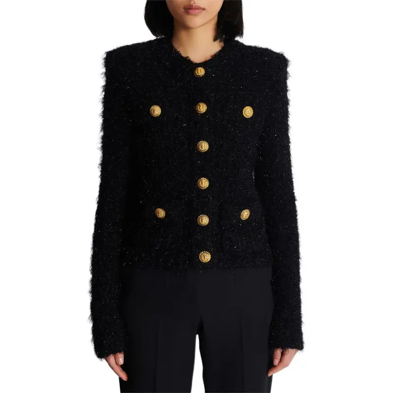 BALMAIN Button fastening Tweed Jacket-1