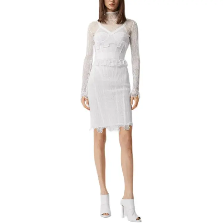 Burberry SS21 Casual Long Skirts Women's Glossy White-2