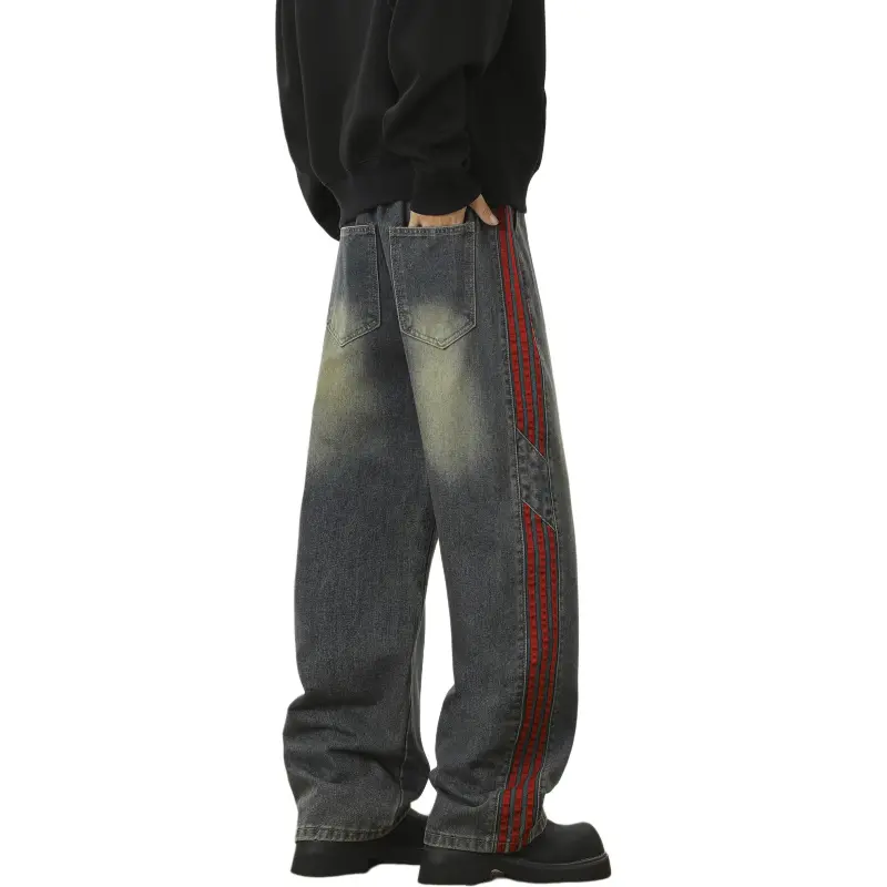 WELTER EXPERIMENT Classic Fashion Jeans Unisex-3