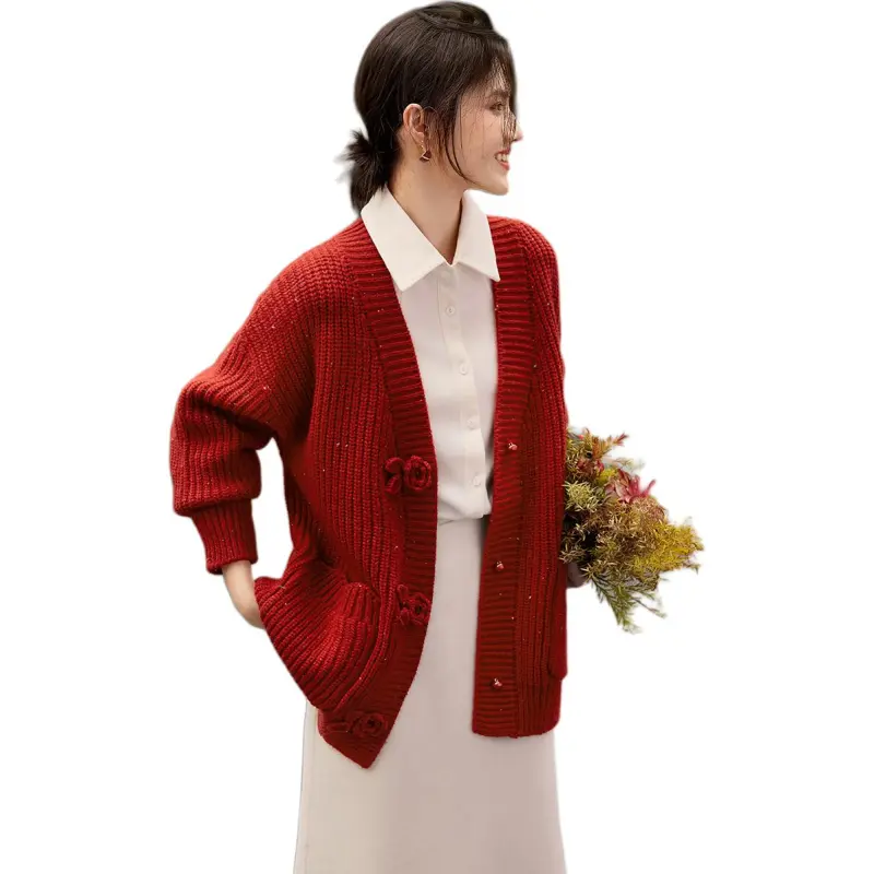 XWI Knitwear Women's Red-4