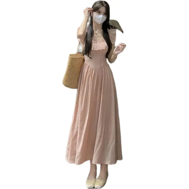 Mu Xiao Xin Short Sleeved Dress Women's-1
