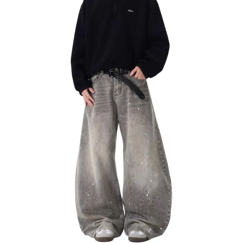 DUATOGE Jeans Men Smoke Gray -2