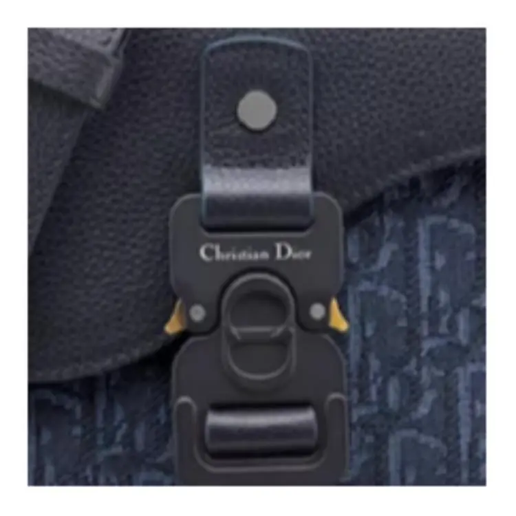 DIOR Cow Leather Saddle Bag, Crossbody Bag, Shoulder Bag Trumpets Women's Marine Blue-3