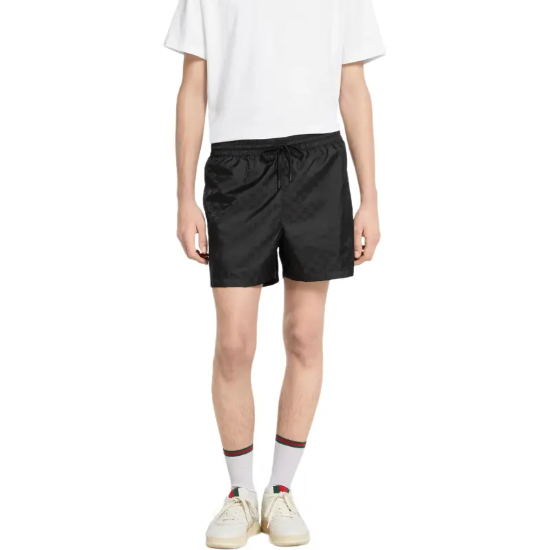 GUCCI FW25 Lido Collection Swimming Shorts Men's Black-2