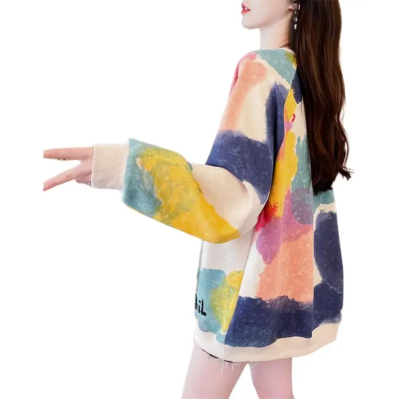 GOSO Sweatshirt Women's Multicolor Graffiti-1
