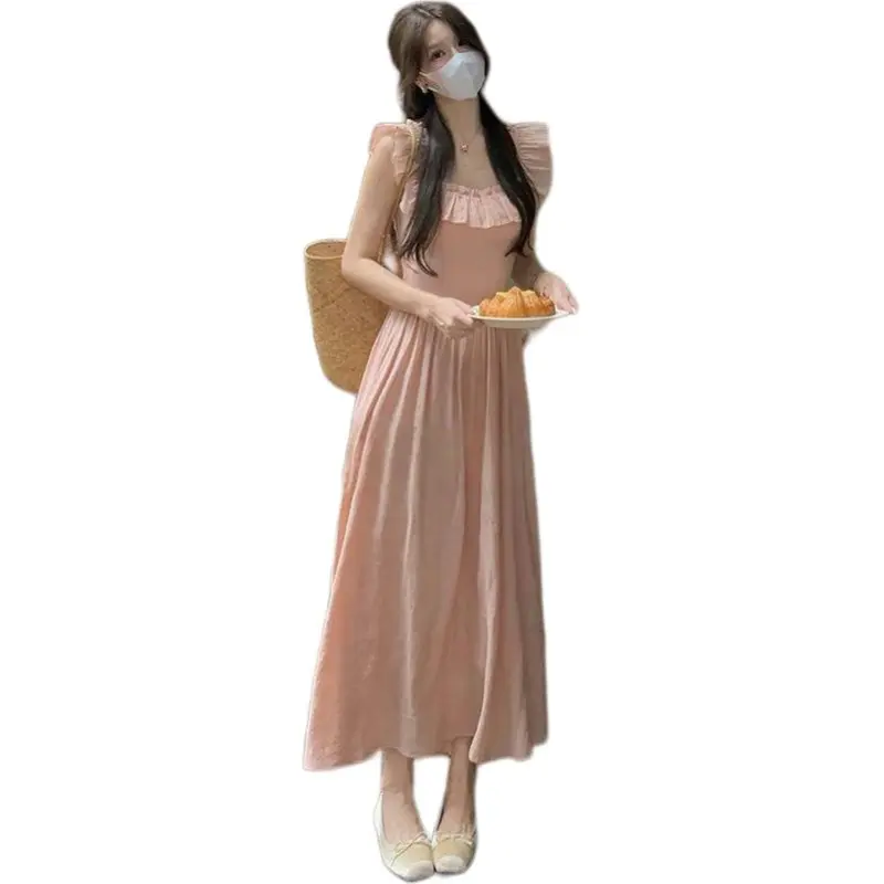 Mu Xiao Xin Short Sleeved Dress Women's-2